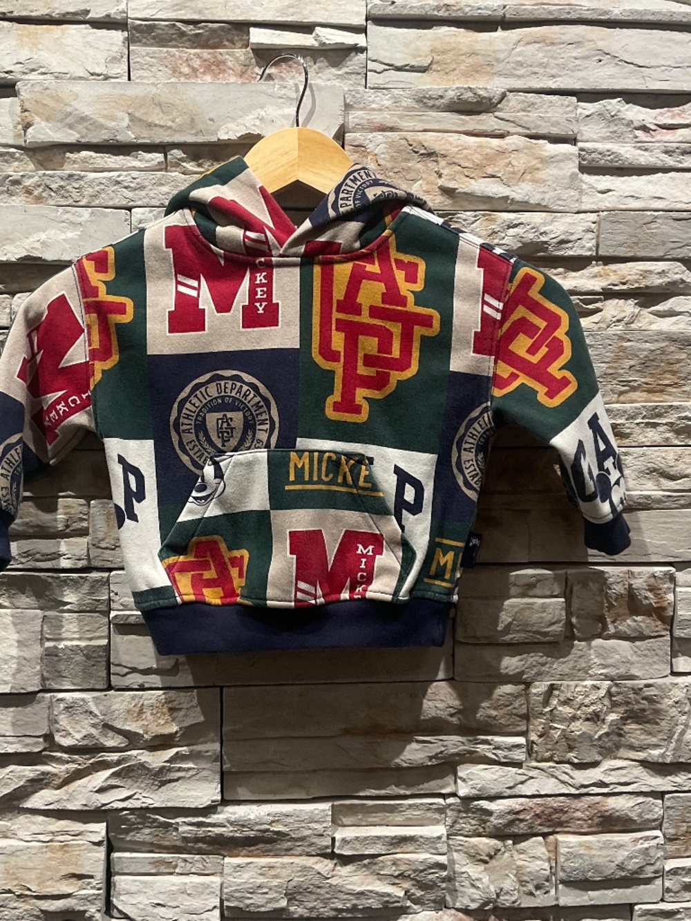 Gap x Disney  Boys  Vintage Mickey Mouse Logo Hoodie Set, Size 2T